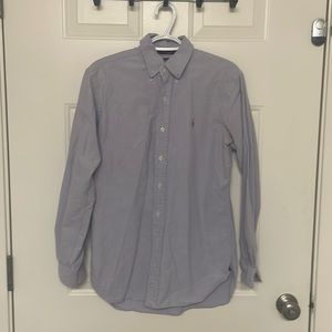 Ralph Lauren Polo Small Button Down Dress Shirt grayish blue